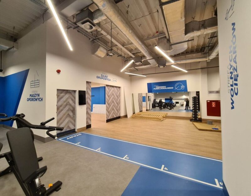 Wnętrze siłowni CityFit Blue Bydgoszcz Galeria Fordon