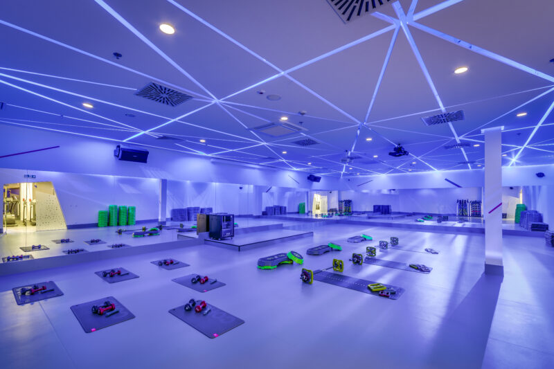Wnętrze siłowni CityFit Galeria Zielone Wzgórze Białystok 24/7