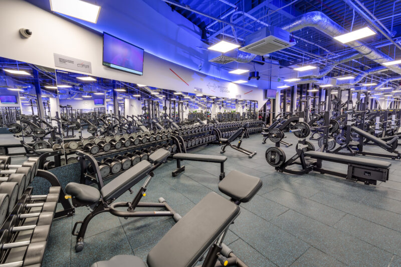 Wnętrze siłowni CityFit Galeria Zielone Wzgórze Białystok 24/7