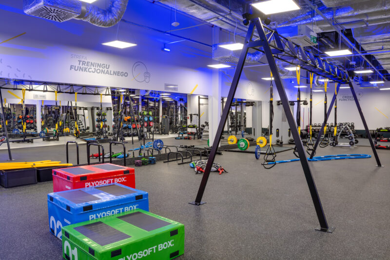 Wnętrze siłowni CityFit Galeria Zielone Wzgórze Białystok 24/7