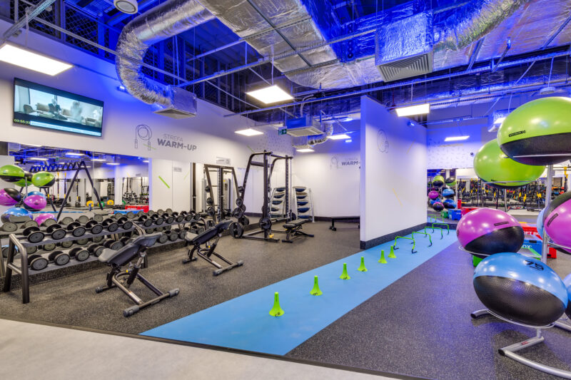 Wnętrze siłowni CityFit Galeria Zielone Wzgórze Białystok 24/7
