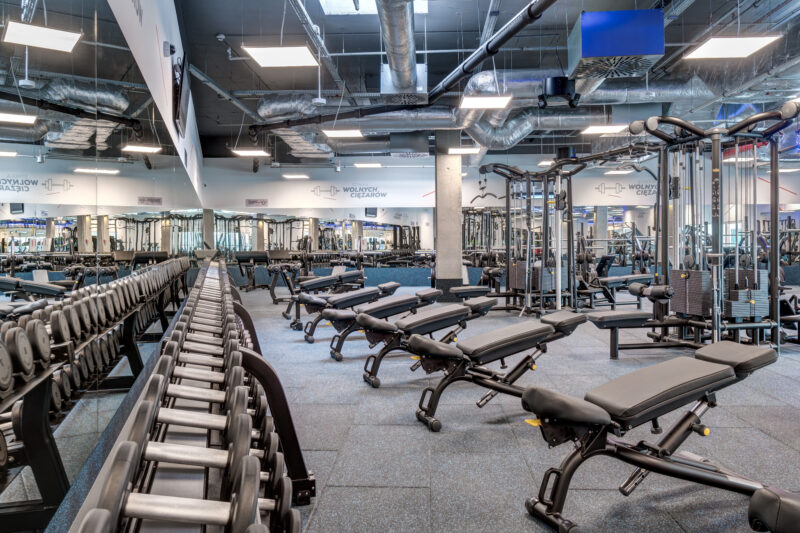 Wnętrze siłowni CityFit Gdańsk Forum 24/7