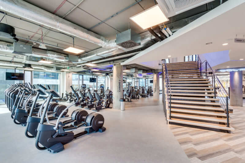 Wnętrze siłowni CityFit Gdańsk Olivia Business Centre 24/7