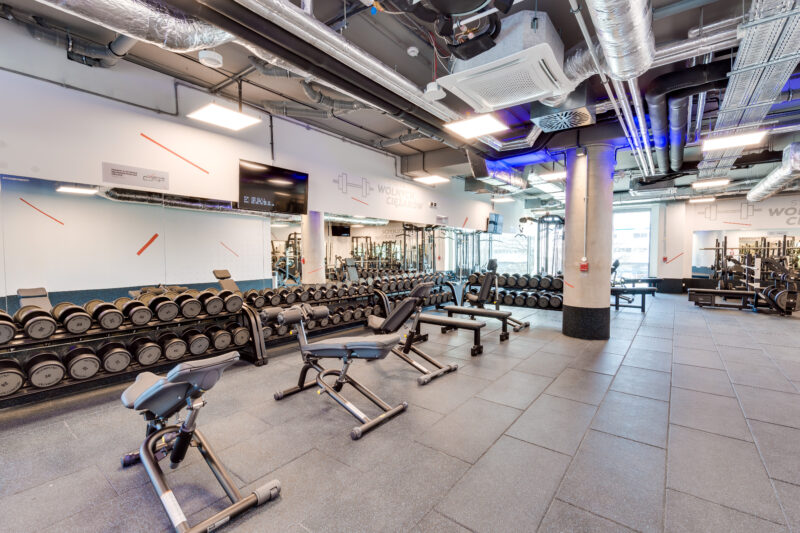 Wnętrze siłowni CityFit Gdańsk Olivia Business Centre 24/7