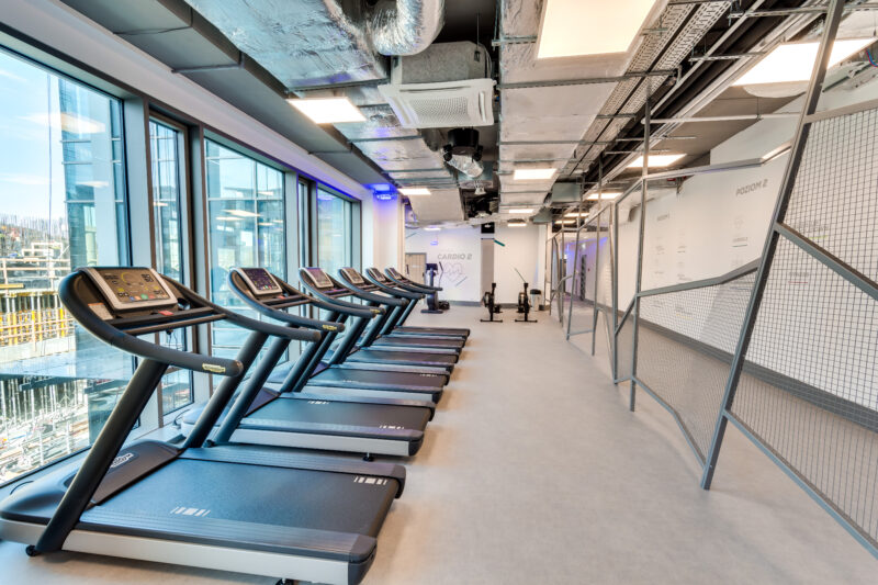 Wnętrze siłowni CityFit Gdańsk Olivia Business Centre 24/7