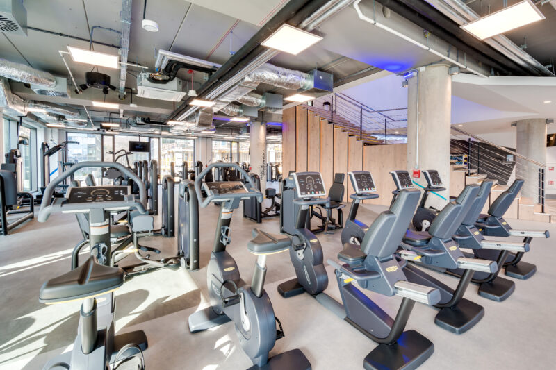 Wnętrze siłowni CityFit Gdańsk Olivia Business Centre 24/7