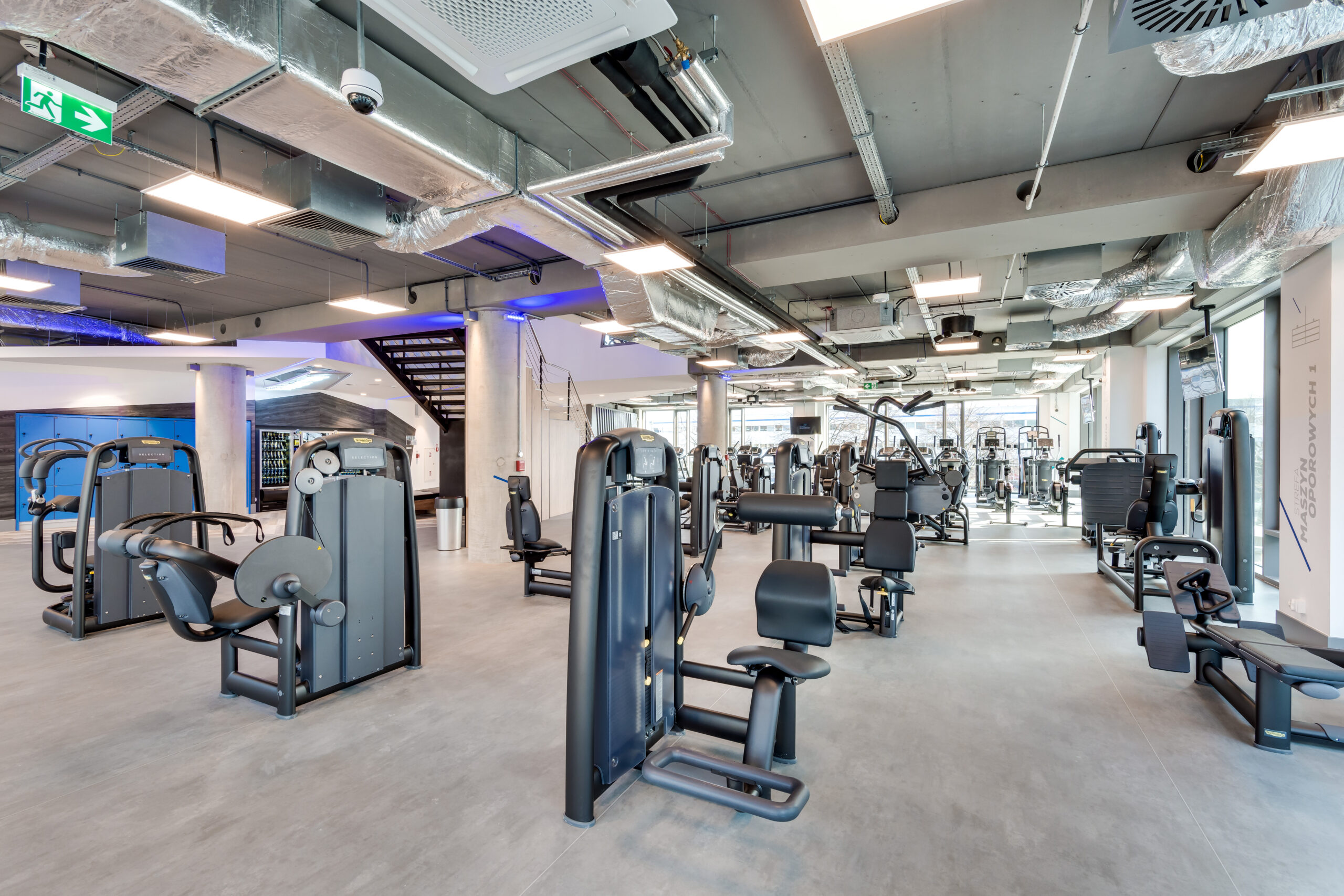 Wnętrze siłowni CityFit Gdańsk Olivia Business Centre 24/7