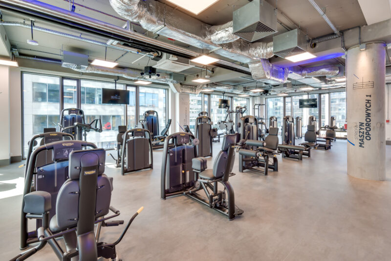 Wnętrze siłowni CityFit Gdańsk Olivia Business Centre 24/7