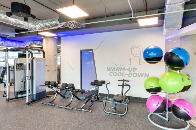 Wnętrze siłowni CityFit Gdańsk Olivia Business Centre 24/7
