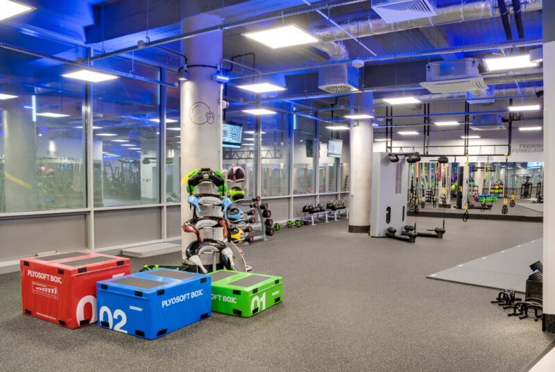 Wnętrze siłowni CityFit Katowice Rynek 24/7
