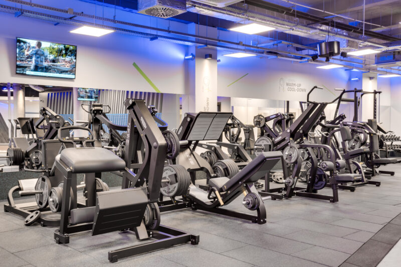 Wnętrze siłowni CityFit Katowice Rynek 24/7