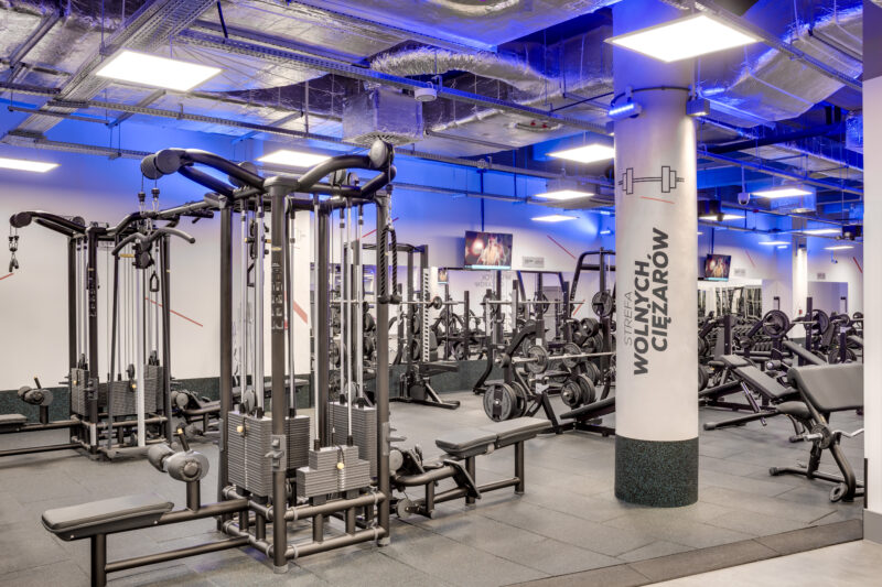 Wnętrze siłowni CityFit Katowice Rynek 24/7