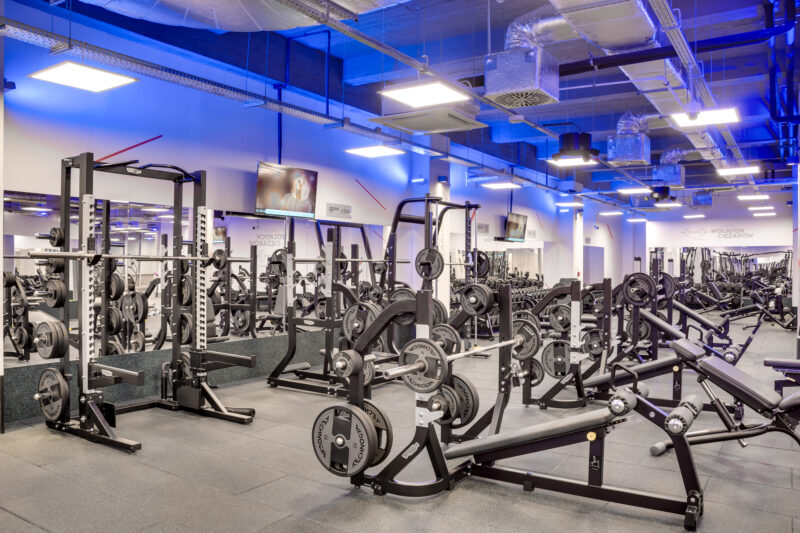 Wnętrze siłowni CityFit Katowice Rynek 24/7
