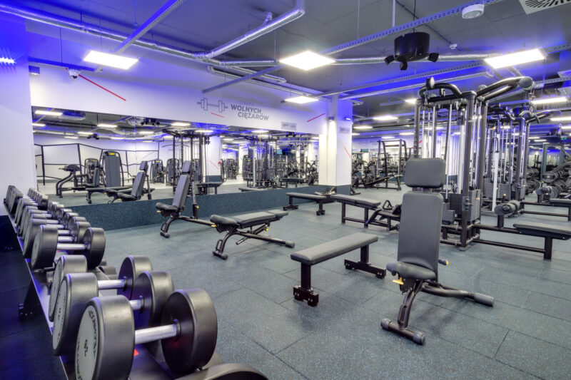 Wnętrze siłowni CityFit Kraków Principio 24/7
