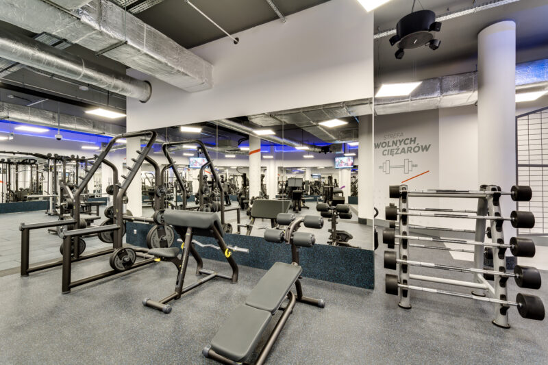 Wnętrze siłowni CityFit Lublin Gajek 24/7