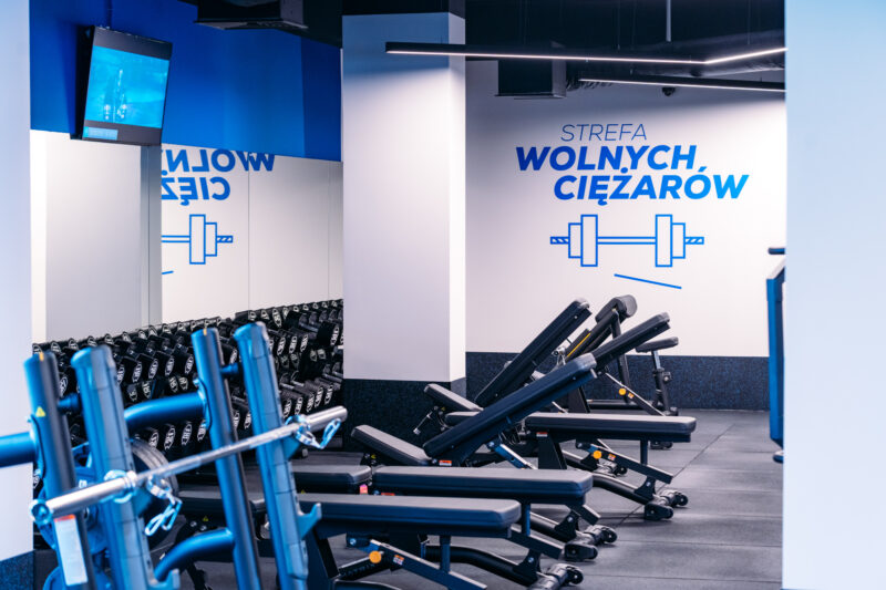 Wnętrze siłowni CityFit Blue Puławy Galeria Zielona