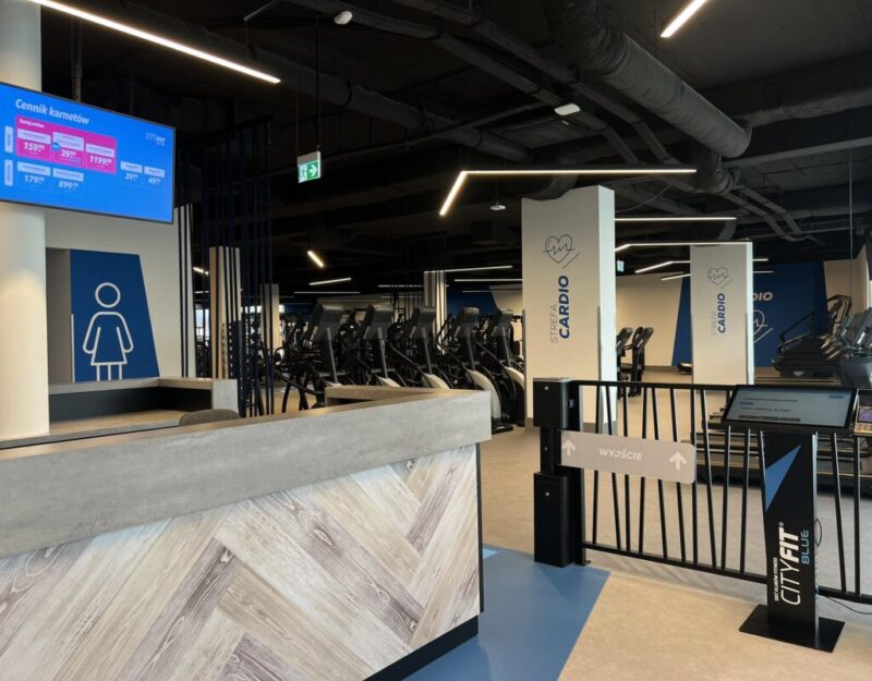 Wnętrze siłowni CityFit Blue Siedlce Galeria Siedlce