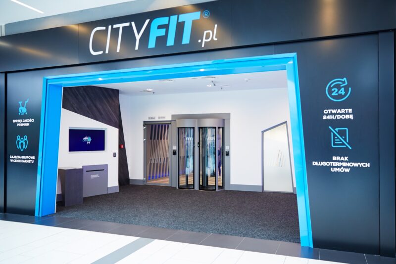 Wnętrze siłowni CityFit Toruń Toruń Plaza 24/7