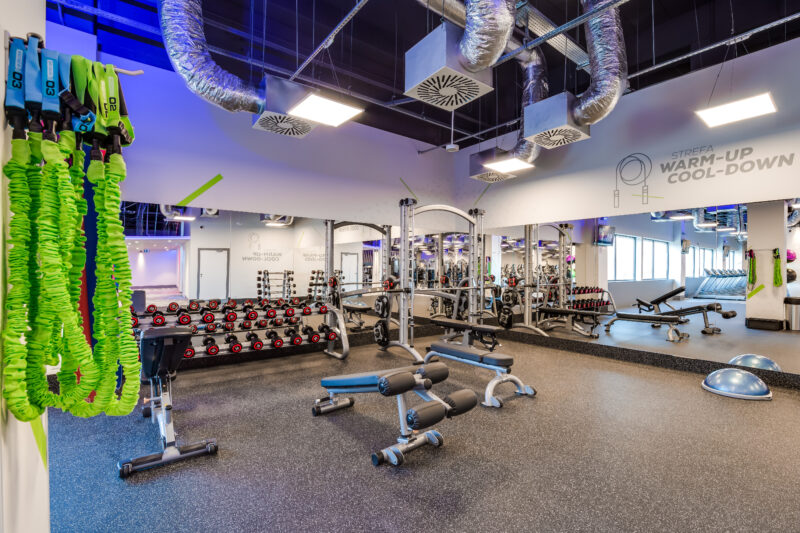 Wnętrze siłowni CityFit Wałbrzych Galeria Victoria 24/7