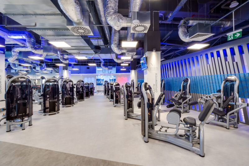 Wnętrze siłowni CityFit Wałbrzych Galeria Victoria 24/7