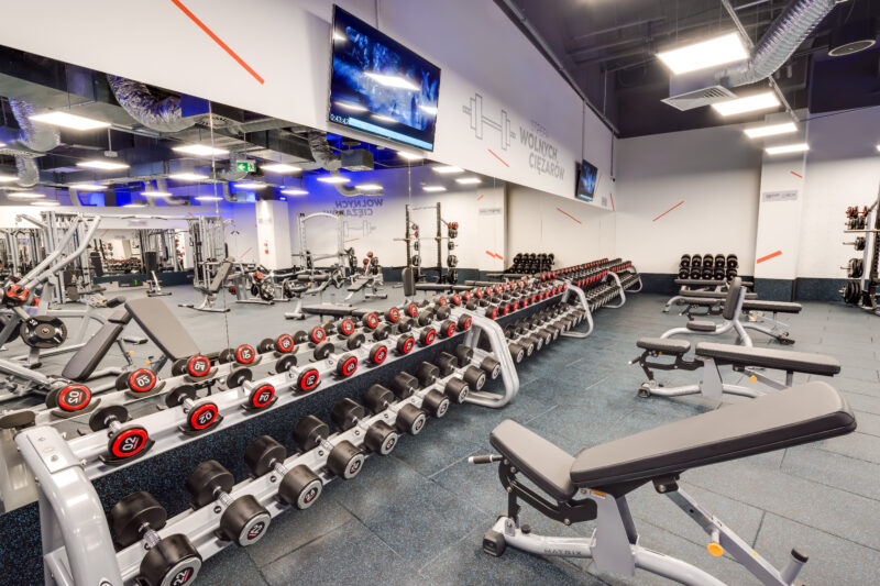 Wnętrze siłowni CityFit Wałbrzych Galeria Victoria 24/7