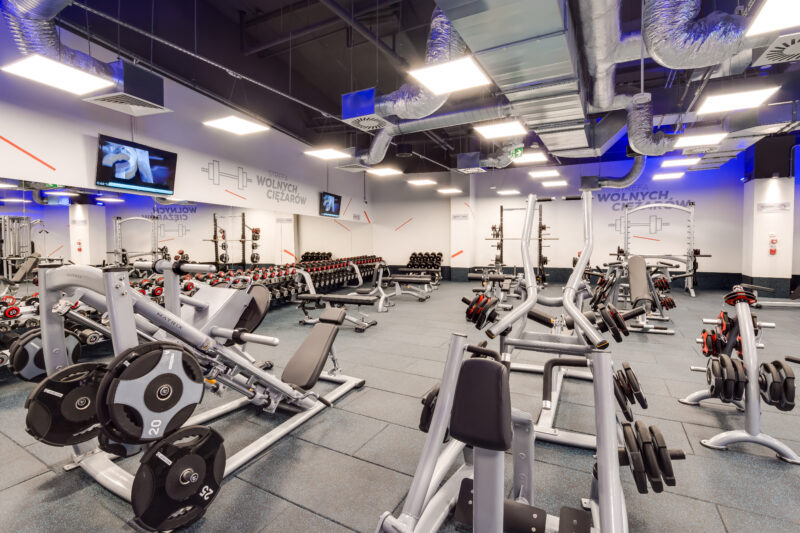 Wnętrze siłowni CityFit Wałbrzych Galeria Victoria 24/7