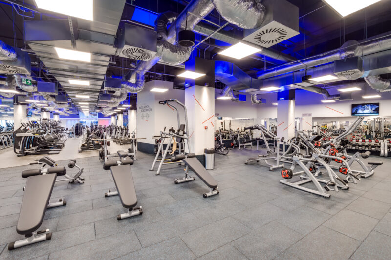 Wnętrze siłowni CityFit Wałbrzych Galeria Victoria 24/7
