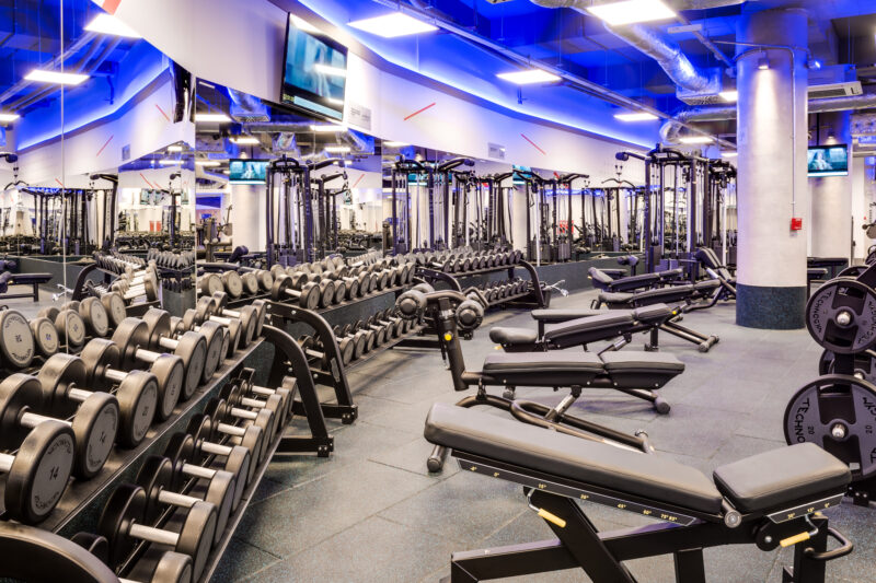 Wnętrze siłowni CityFit Wrocław Stare Miasto 24/7