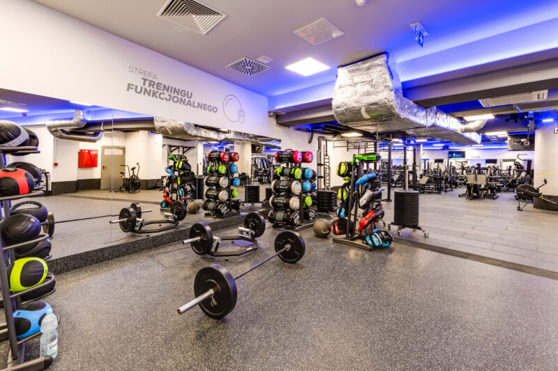 Wnętrze siłowni CityFit Wrocław Stare Miasto 24/7