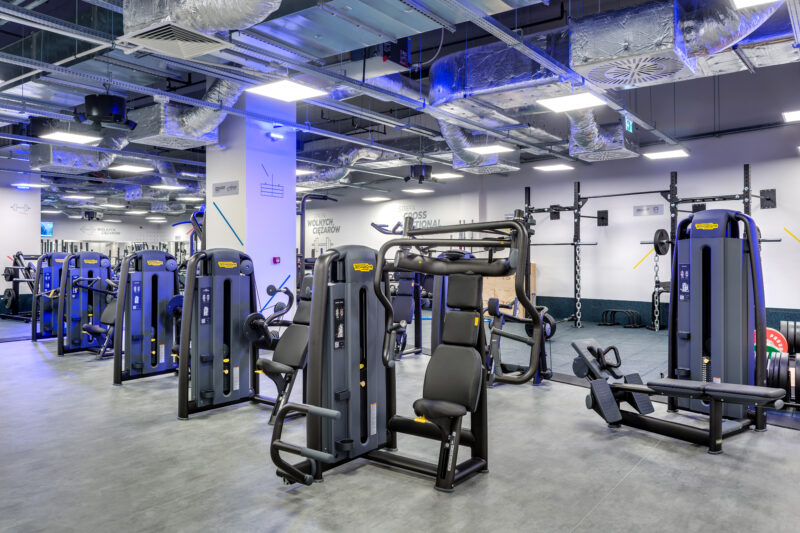 Wnętrze siłowni CityFit Wrocław Wroclavia 24/7