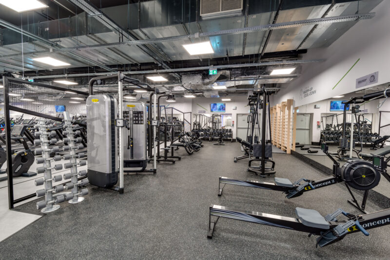 Wnętrze siłowni CityFit Wrocław Wroclavia 24/7